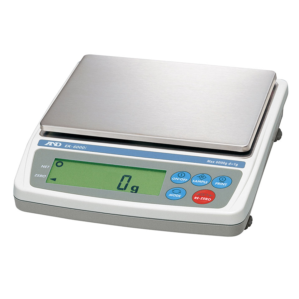 Laboratory scales AND EK-6000i (6000 g, 1 g, external calibration)