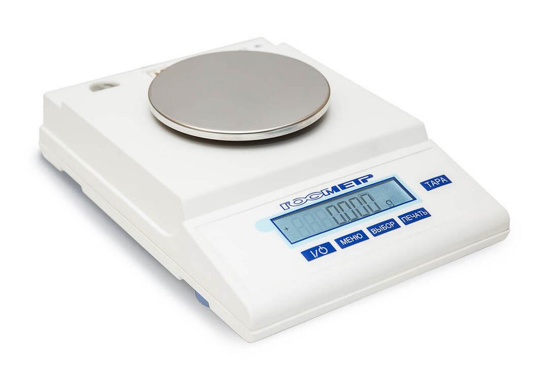 Technical laboratory scales Gosmetr VLTE-150T (150 g, 0.01 g, external calibration)