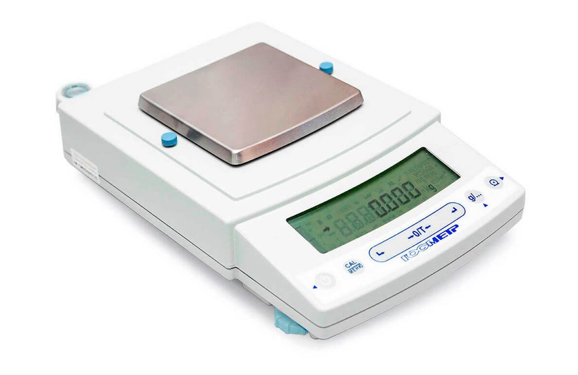 Laboratory scales Gosmet VLE-822S (820 g, 0.01 g, self-calibration)