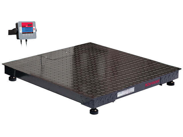 Platform floor scales OHAUS Defender 3000DF DF32M3000BX (3000 kg, 1 kg, external calibration)