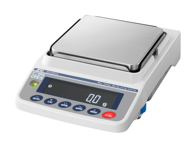 Laboratory scales AND GX-6001A (6200 g, 0.1 g, internal calibration)