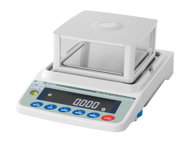 Laboratory scales AND GF-203A (220 g, 0.001 g, external calibration)