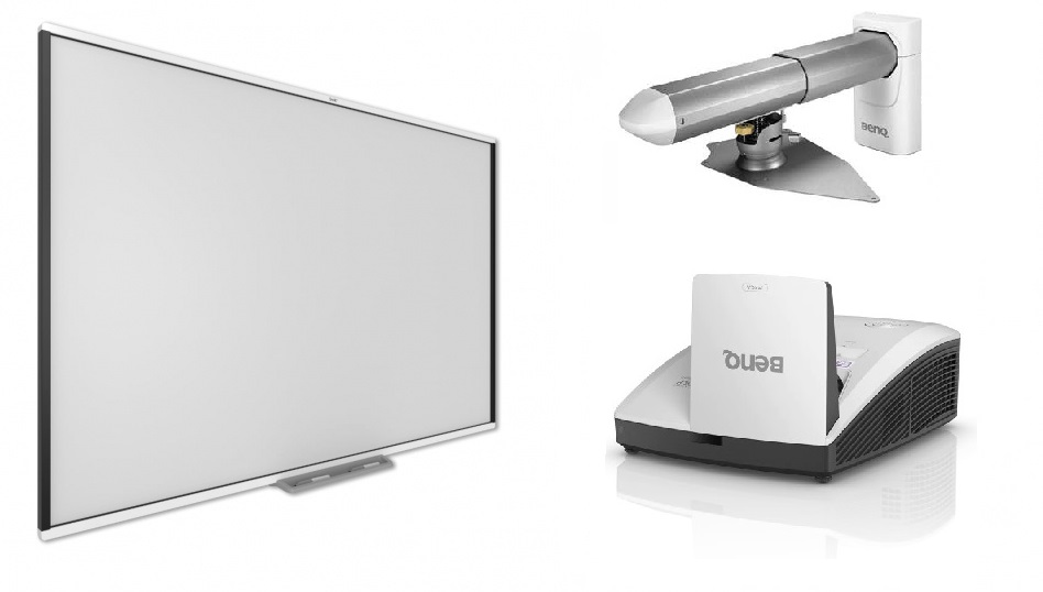 Интерактивный комплект SMART Board SBM777V-43 с проектором BenQ MH856UST+ и креплением BenQ WM04G3