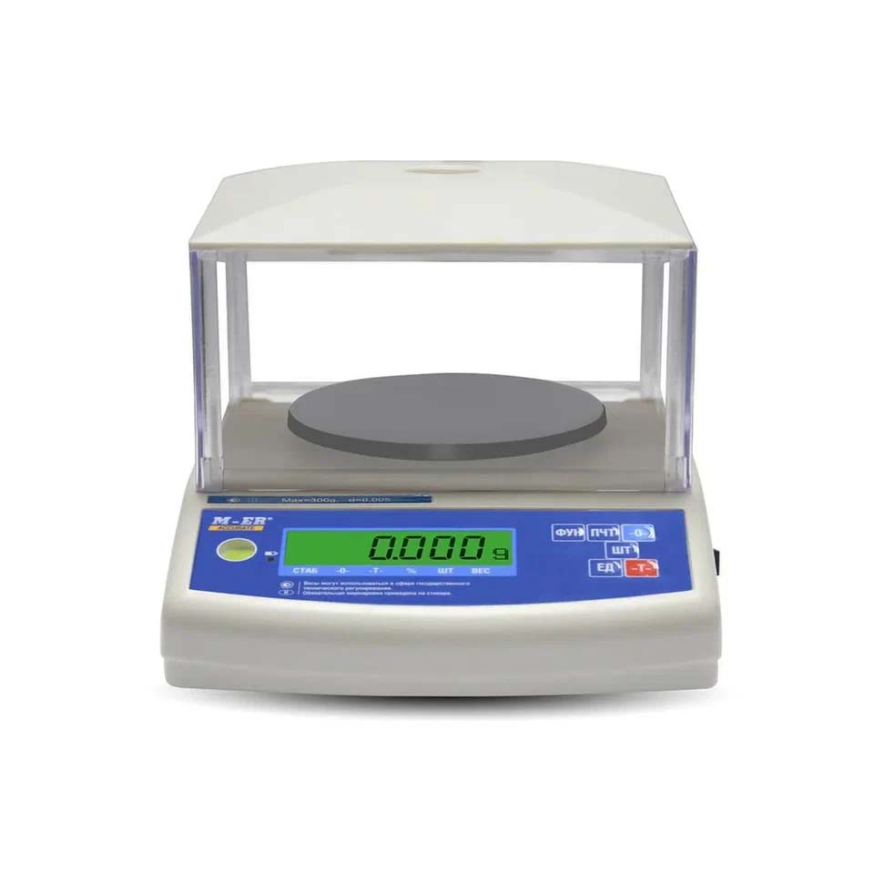 Laboratory scales MERTECH M-ER 122 ACFJR-300.01 ACCURATE LСD (300 g, 0.01 g, external calibration)