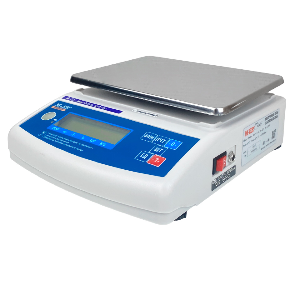 Laboratory scales MERTECH M-ER 122 ACF-3000.05 ACCURATE LСD (3 kg, 0.05 g, external calibration)