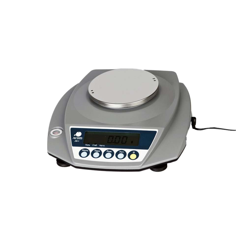 Laboratory scales ACOM JW-1-3000 (3000 g, 0.1 g, external calibration)