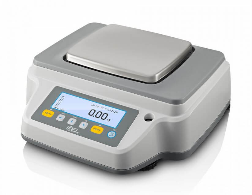 Laboratory scales BEL RBG12102 (12100 g, 0.01 g, external calibration) with initial verification