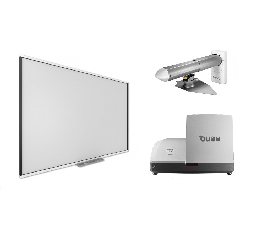 Интерактивный комплект SMART Board SBM777V-43 с проектором BenQ MH856UST и креплением WM04G3
