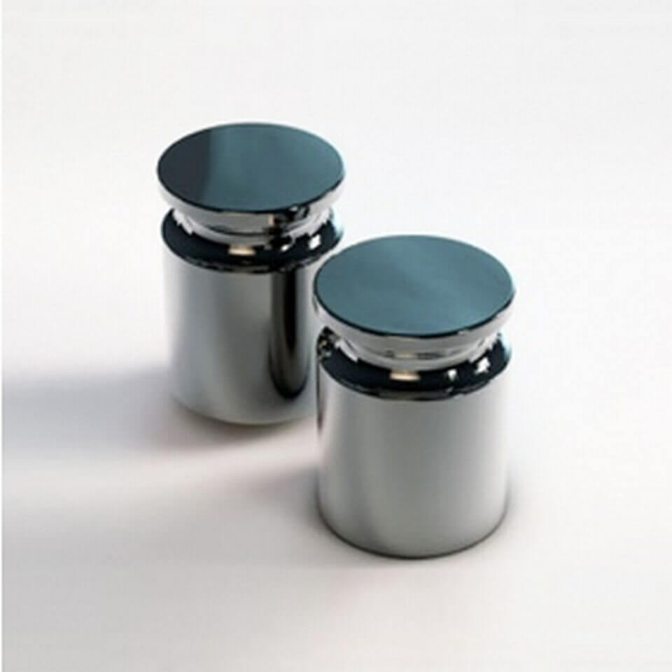 Cylindrical weight P 500 g F2 TsP-S (with groove, with verification)