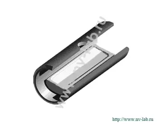 Graphite cuvette type PE with pyrocoating and integrated Lvov platform