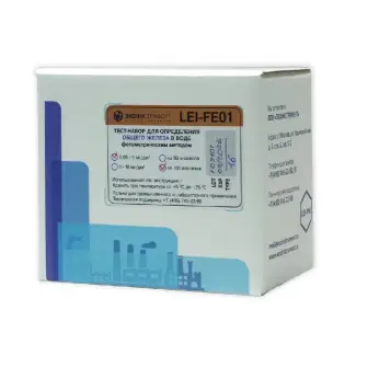 Test kit LEI-FE01-100 for determination of total iron (0.05...5 mg/l, 100 tests)