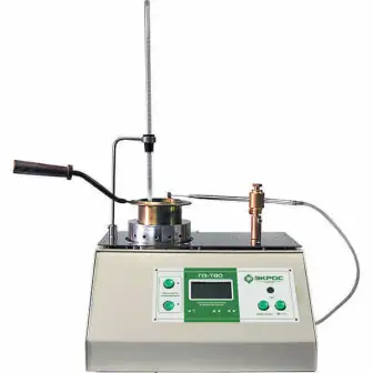 Semi-automatic PE-TVO analyzer for determining the flash point in an open crucible, Ecokhim
