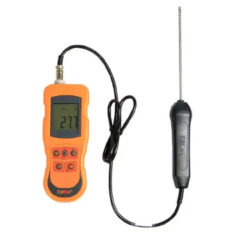 Contact thermohygrometer Techno-Ac TK-5.06C without probes (-100...+1800 °C, accuracy 0.1 °C; 0...100%, accuracy 0.1%, without verification)