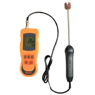 Contact thermohygrometer Techno-Ac TK-5.09C without probes (-100...+1800 °C, accuracy 0.1 °C; 0...100%, accuracy 0.1%, without verification)