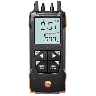 Pressure gauge Testo 512-1 differential, 0-200 hPa with verification