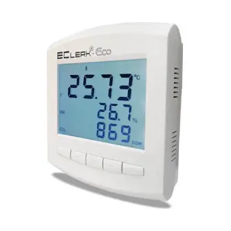 Meter-recorder of temperature, humidity and CO2 level EClerk-Eco-M-RHTC-11 with verification