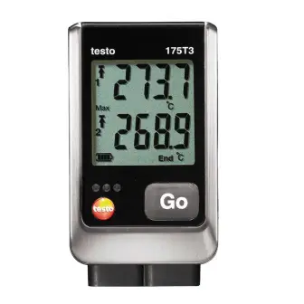 Temperature data logger Testo 175 T3 (two-channel, connectors for external probes)