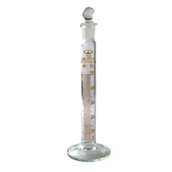 Cylinder (version 2) on a glass base, with splint. cork