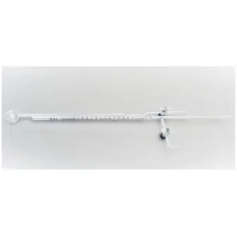 Burette 1-2-2 with stopcock, threaded seal and reservoir (microburette)