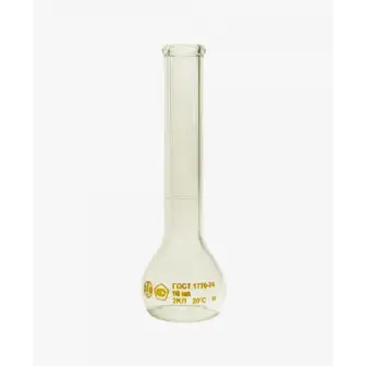 Volumetric flask (version 1) with one mark and cylindrical neck, class 1