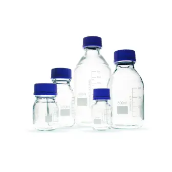 Stegler jar with screw cap, light glass