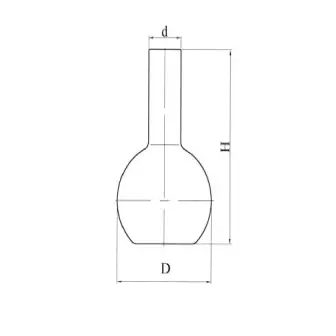 Flat-bottomed flask Stegler P-2 without grinding
