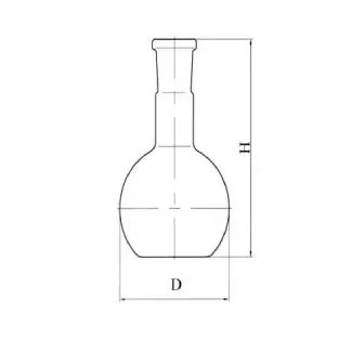 Flat-bottomed flask Stegler P-1 with ground section