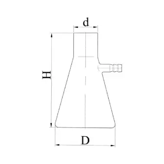 Bunsen flask, Stegler without ground section
