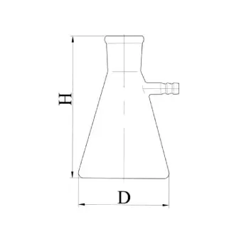 Bunsen flask, Stegler with ground section