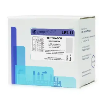 Test kit LEI-11 for determination of total and free alkalinity (5...600 mg/l CaCO3, 100 analyses)