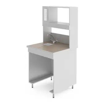 Chemical laboratory table with a tabletop made of porcelain tiles NV-800 PKH