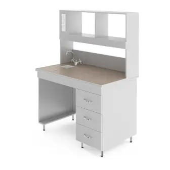 Chemical laboratory table with a tabletop made of porcelain tiles NV-1200 PKH