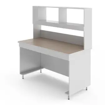 Physics laboratory table without sockets with a tabletop made of porcelain tiles NV-1500 PK-M