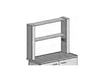 Metal desktop shelves PM-1/2 (1200 mm)