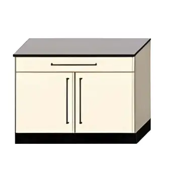 Table-cabinet ProSt-33 (1204x650x900 mm, 2 doors, 1 drawer, shelves)