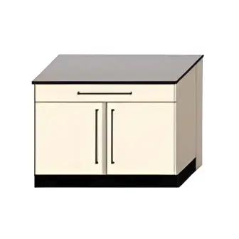 Table-cabinet ProSt-43 (1204x900x900 mm, 2 doors, 1 drawer, shelves)