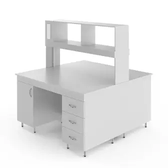 Physical island table with a top made of laminated chipboard NV-1500 OL