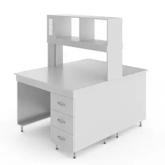 Physical island table with a tabletop made of laminated chipboard NV-1200 OL