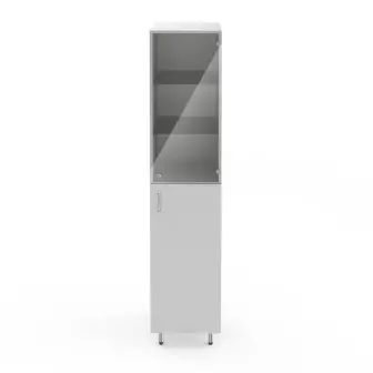 Single-section cabinet for laboratory glassware NV-400 ShP (400×460×1820)