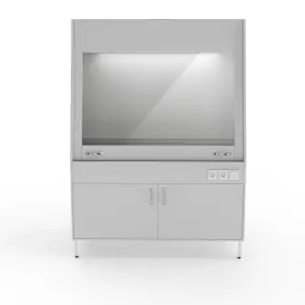 Fume hood with a tabletop made of chemical-resistant plastic Teolab NV-1500 ShV-SP-B