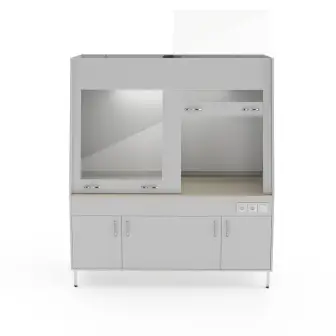 Double-frame fume hood with a tabletop made of polypropylene NV-1800 ShVd-PB