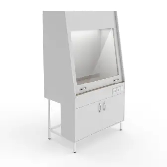 Fume hood with countertop made of porcelain tiles Teolab ShV-1200 KG