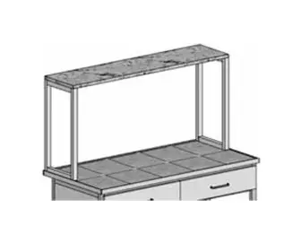 Metal table shelf M-1 (975 mm)