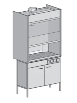 Exhaust cabinet ShV-201/202 triplex (1200*740*2100)