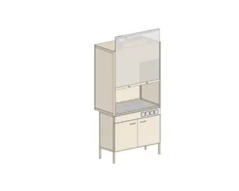 Exhaust hood SHV-101 (980x700x2185)