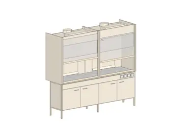 Exhaust cabinet ShV-203 plexiglass (1945*740*2100)