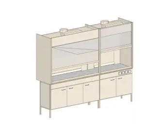 Exhaust cabinet ShV-204 triplex (2440*750*2100)