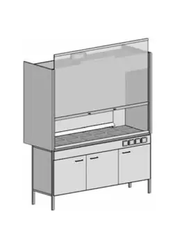 Exhaust cabinet ShV-202 triplex (1460*740*2100)