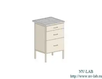 Laboratory table S-2 (510*610*900), 3 drawers