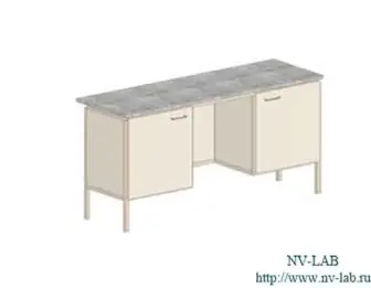 Desk S-17 (1460*600*750) 2 shelves, 2 doors